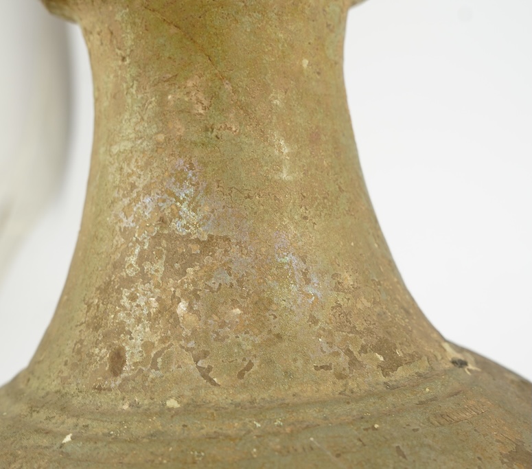 A large Chinese green glazed jar, Han dynasty